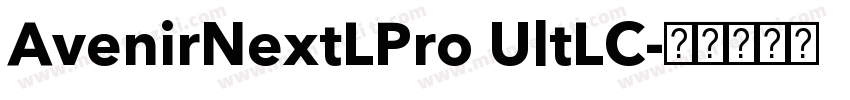 AvenirNextLPro UltLC字体转换